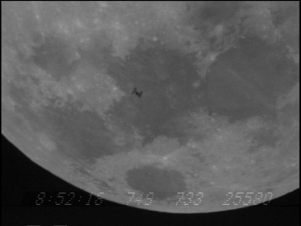 Transit of ISS in front of the Moon