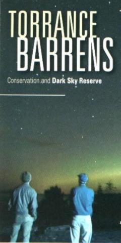 The cover of the Torrence Barrens Dark Sky Reserve brochure