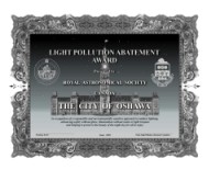 RASC Light Pollution Certificate of Merit