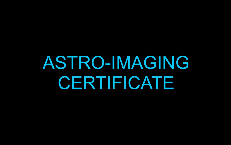 Astroimaging Certificate