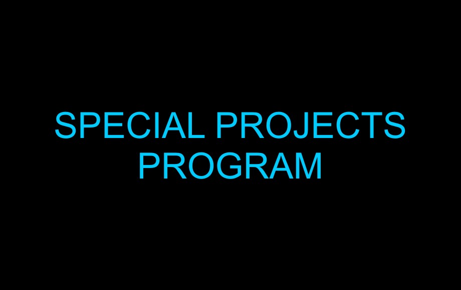 Special Projects Program