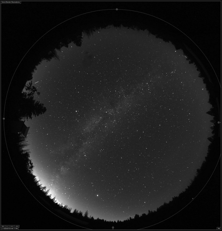 all-sky image of sky and milky way