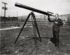Herbert Asbury and 6-inch refractor (ca. 1930)