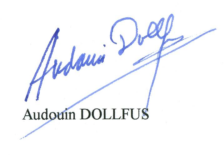 Audouin Dollfus Autograph