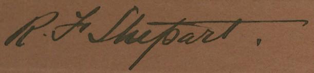 R.F. Stupart Autograph